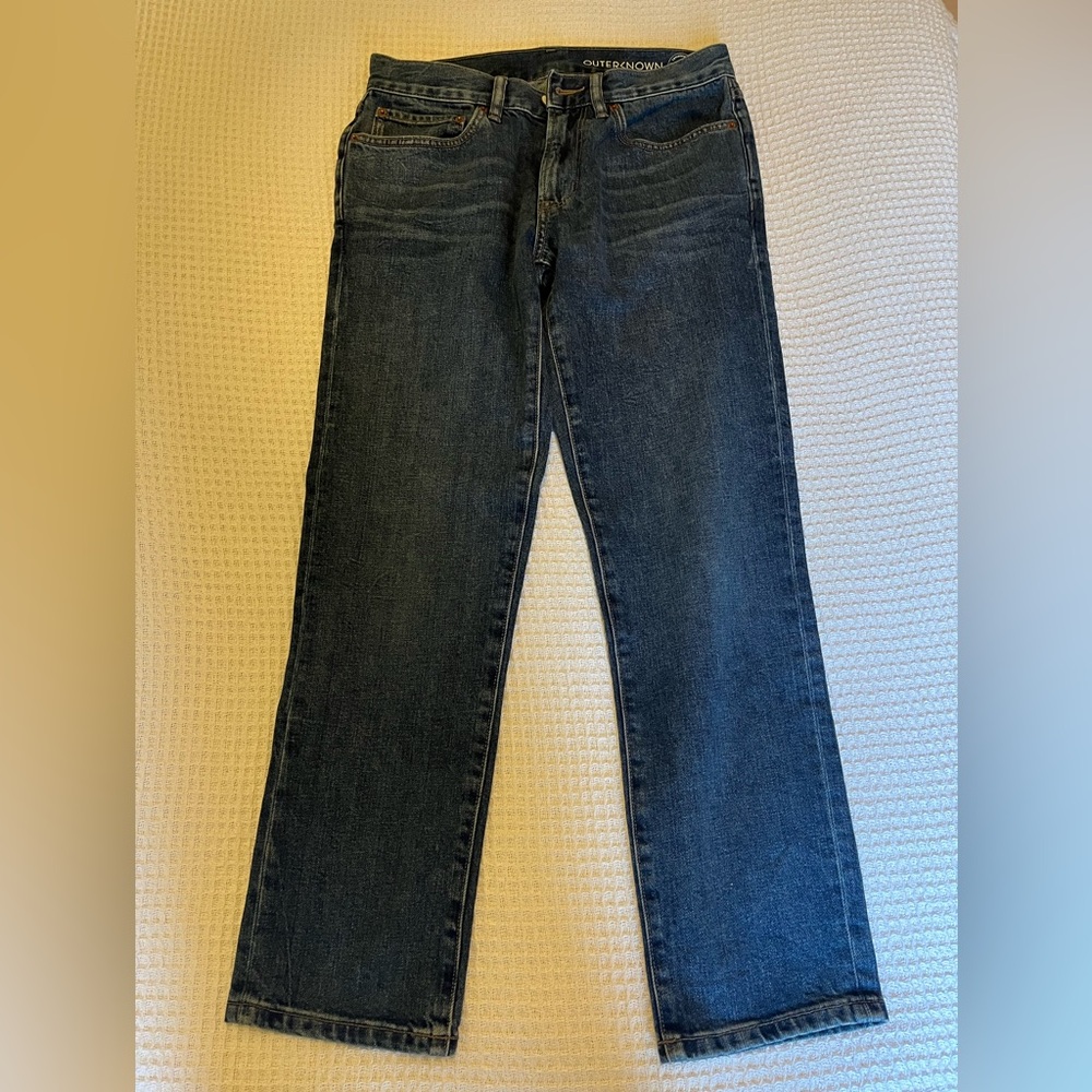 Outerknown Men's Slim Jeans in Indigo Blue
